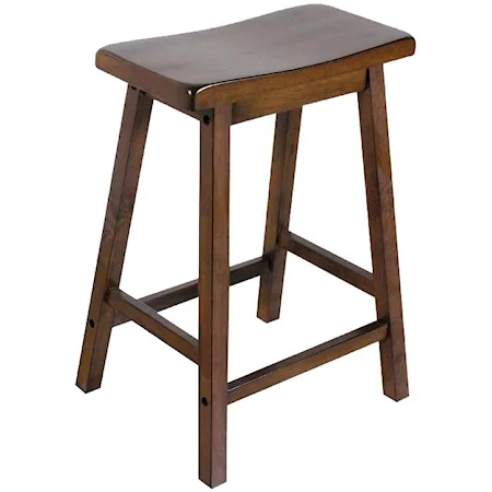 Set of Two 24" Saddle Stools